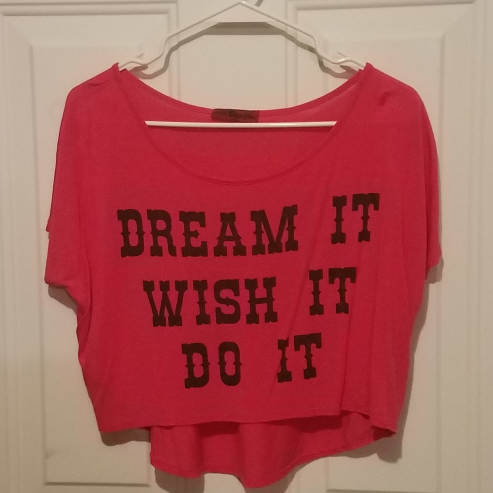 Gaze medium pink dream crop top